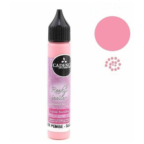 Краска акриловая контурная Cadence Colored Pearls, 25 ml. Sugar Pink-561