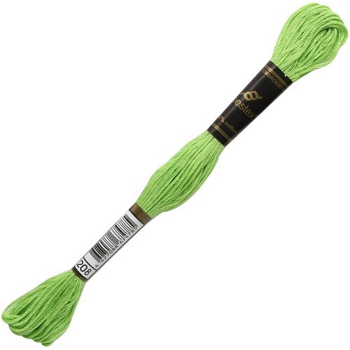 Мулине BESTEX нитки для вышивания 8 м, цвет 208, 1 штука.