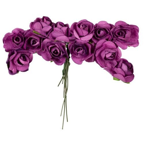 Декоративные цветы Mr.Painter 6х12 шт, 16, Пурпурная бабочка, (сиреневый) (PFE-15)