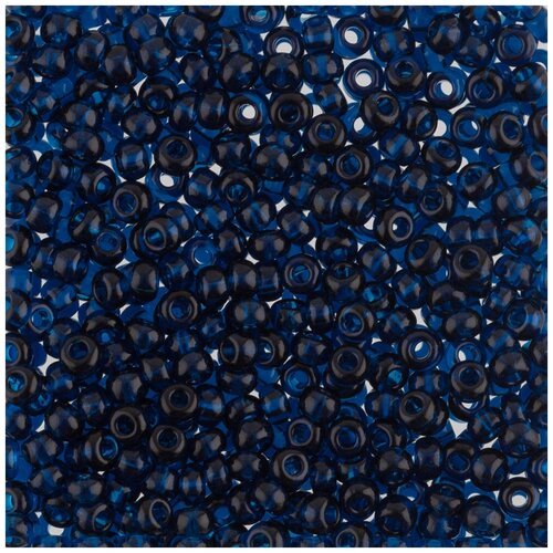Бисер круглый PRECIOSA 2,3 мм, 500 г, 60100, Ф119 темно-голубой