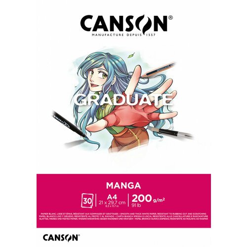 Canson Склейка 'Graduate', Manga, 30л, A4, 200г/м2
