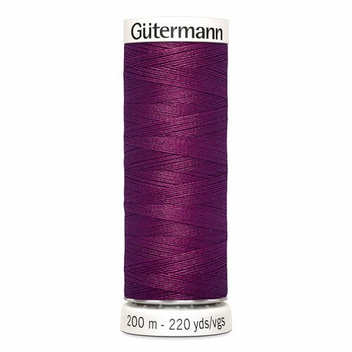 Нитки швейные Gutermann Sew-all 748277 для всех материалов, 200 м, 100% полиэстер (912 тёмная фуксия), 5 шт