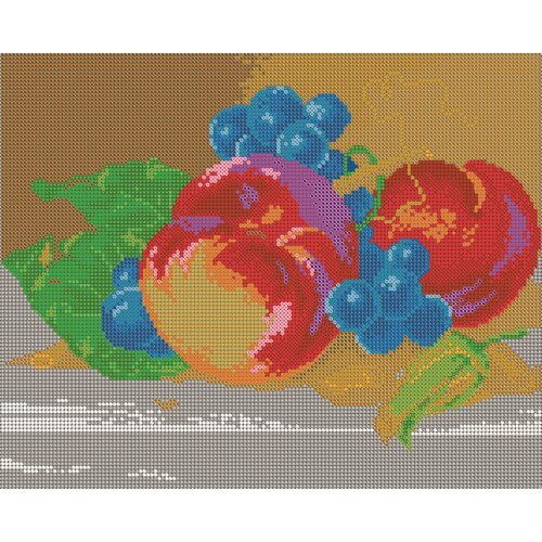 Набор для вышивания чешским бисером Светлица картина Персики 30*24см