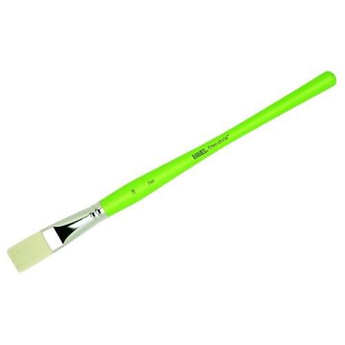 Кисть Liquitex Free Style синтетика, плоская, длинная ручка, №12, зеленый