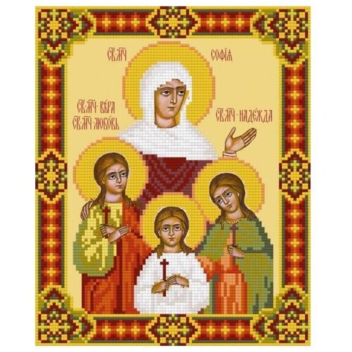 Кристальная (алмазная) мозаика фрея ALVR-172 Икона Вера, Надежда, Любовь и мать их София