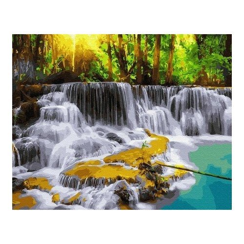 Картина по номерам Тайский водопад, 40x50 см. ВанГогВоМне