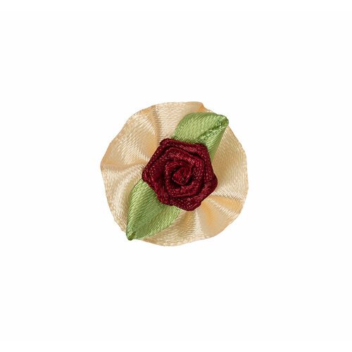 BLITZ Цветок розочка на кружке №20 №60 кремовый-бордовый