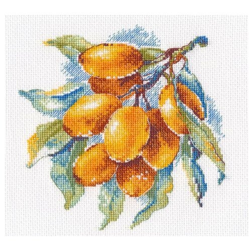 Овен Набор для вышивания Янтарная ягода (1091), 15 х 15 см