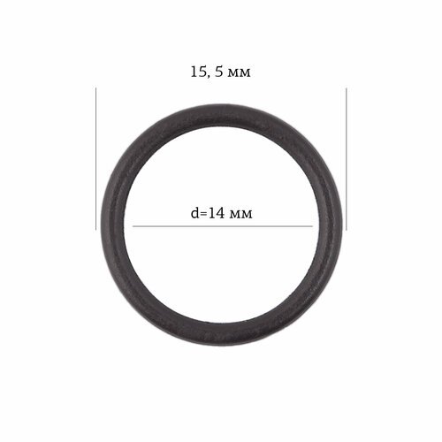 Кольцо для бюстгальтера металл ARTA. F.2831 Ø14мм, цв.111 шоколадно-коричневый, уп.50шт