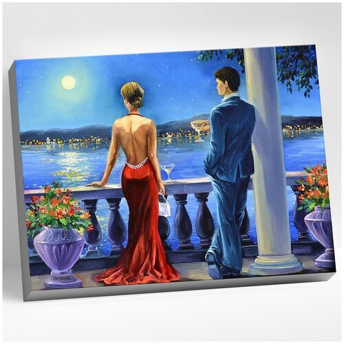 Картина по номерам (40х50) Романтический вечер (36 цветов) HR0272