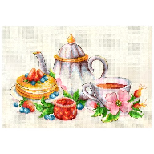 МКН 31-14 Набор для вышивания Многоцветница 'Чай с шиповником' 26 х 17 см