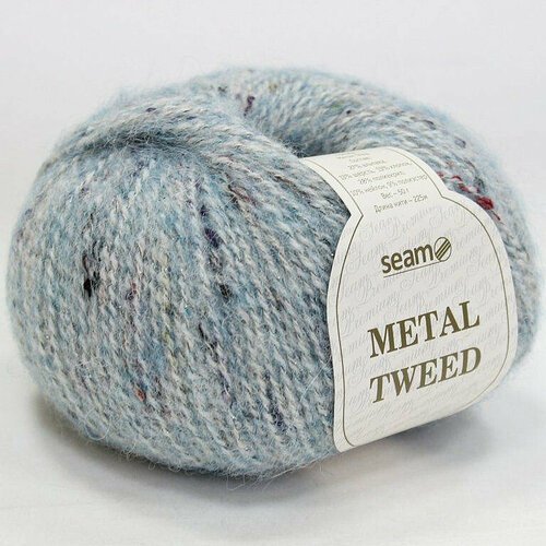 Пряжа Seam METAL TWEED 17 бл. голубой (2 мотка)