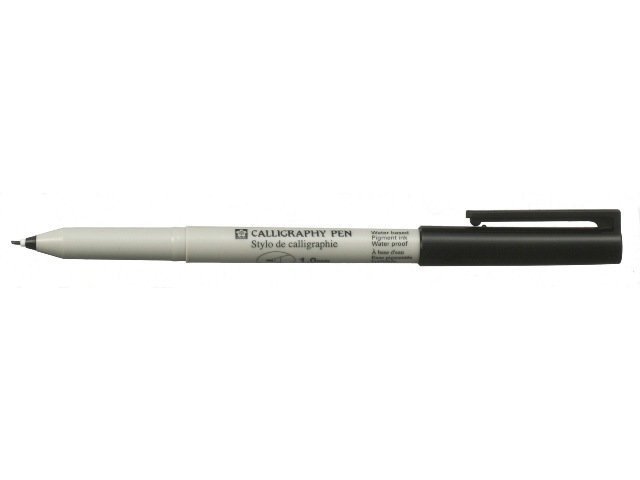 Ручка Sakura для калиграфии CALLIGRAPHY PEN BLACK 1 мм (пигментные чернила)