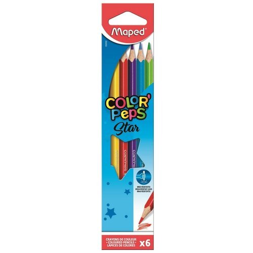 Maped Цветные карандаши Color Peps 6 цветов (832002), 6 шт., 5 уп.