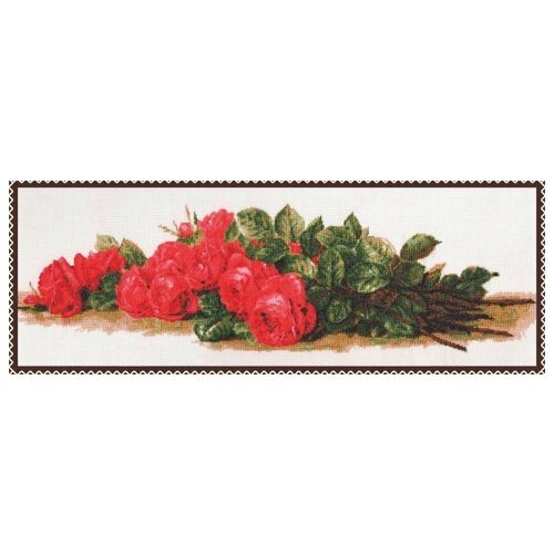 Набор для вышивания Палитра Розы на столе 59х20 см (палитра.01.007)