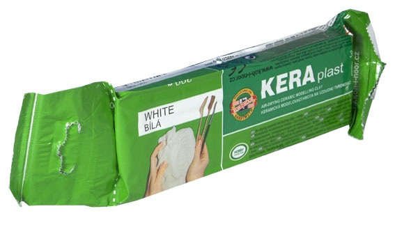 Масса для лепки и моделирования Koh-I-Noor KERA plast керамическая 300г застывающая, белая