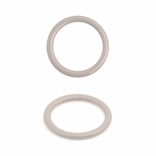 Кольцо для бюстгальтера 11 мм, металл, эмаль, ГВ800, цветной (C154 светло-серый), 20 шт