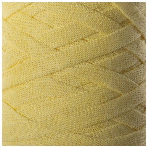 Пряжа-шнур 'Ribbon' 40% полиэстер, 60% хлопок 125м/250гр (754 св. жёлтый)
