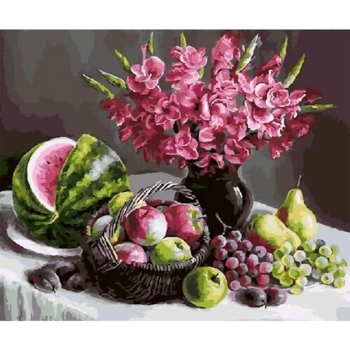 Картина по номерам Ягодно-фруктовый натюрморт 40х50 см Hobby Home