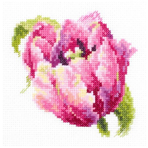 Набор для вышивания 'Чудесная Игла' 150-013 'Розовый тюльпан' 11 х 11 см