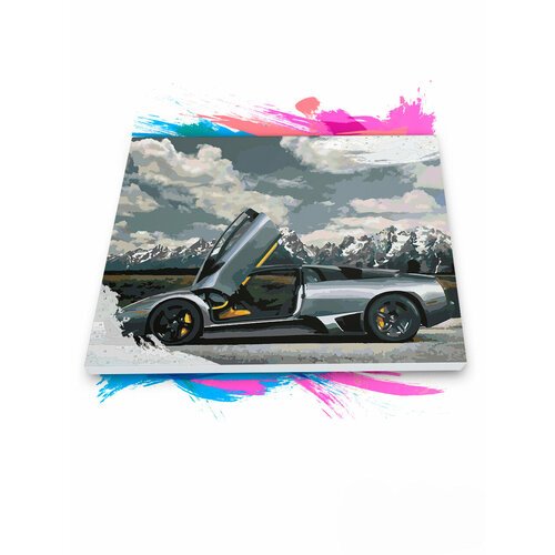 Картина по номерам на холсте Lamborghini, 70 х 100 см