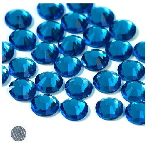 Стразы термоклеевые Magic 4 Hobby SS10, 2,7-2,9 мм, цвет Blue zircon, 288 шт (MXS10.109)