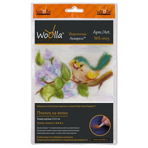Наборы - шерстяной креатив 'Woolla' WA-0103 набор 'Птенец на ветке' .