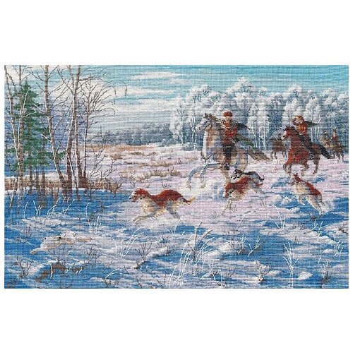 Набор для вышивания «Зимняя охота», 38x27 см, Овен