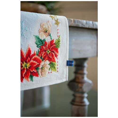 Набор для вышивания Vervaco 'Рождественские цветы', мулине, канва (PN-0155487)