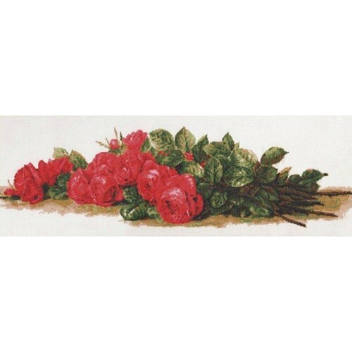 Розы на столе #01.007 Палитра Набор для вышивания 59 х 20 см Счетный крест