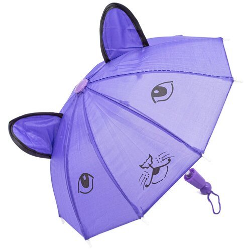 AR1442 Зонтик из болони с ушками 22см (фиолетовый)