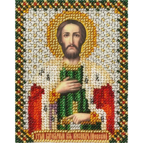 Набор для вышивания бисером 'Икона Святого Александра Невского' ЦМ-1207, 8х10 см, Panna