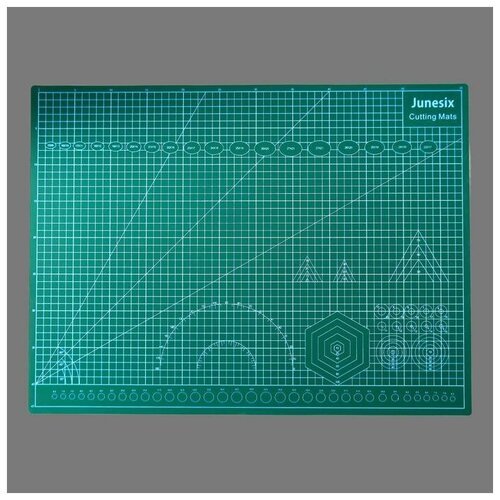 Резиновый мат для творчества формат А2 45х60 см толщина 3 мм микс