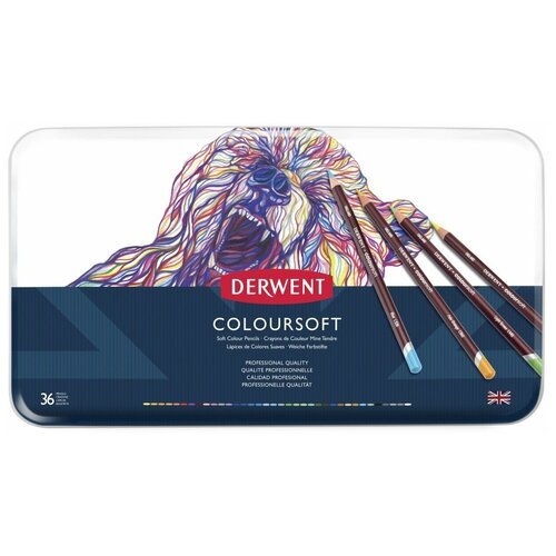 Derwent Цветные карандаши Coloursoft, 36 цветов (D-0701028), 36 шт.