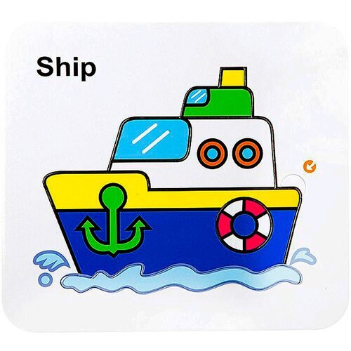 BONDIBON Водная раскраска-пазл Корабль (ВВ2347)