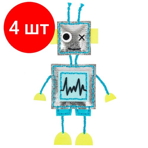 Комплект 4 наб, Набор для шитья игрушки Miadolla Робот, KD-0337