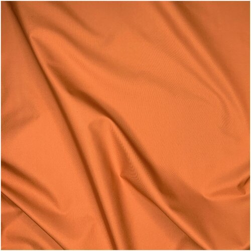 Ткань плащевая bibliotex. Оранжево-морковного цвета. Италия. 0,5 м (ширина 154 см)