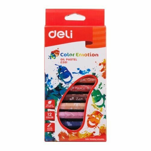 Пастель масляная Deli Color Emotion EC20100 EC20100, шестигранные, 12 цветов