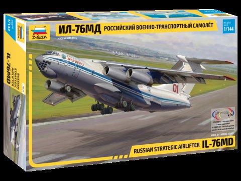 Сборная модель ЗВЕЗДА, Самолет Ил-76МD 7011