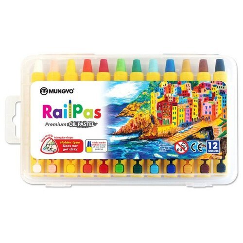 Масляная пастель 'RailPas', 12 цветов
