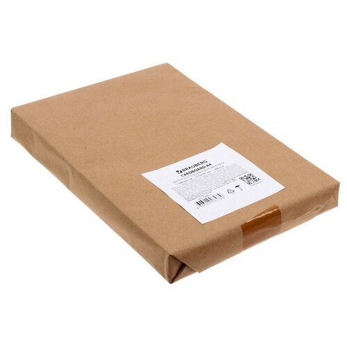Brauberg Картон для подшивки документов А4, 100 листов, немелованный, односторонний, блок 260 г/м2, бело-серый
