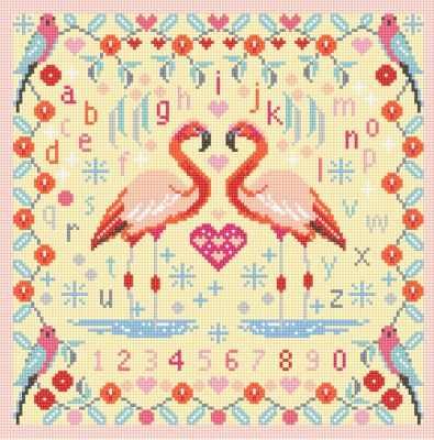 Набор для вышивания RIVERDRIFT House RR468 Flamingos