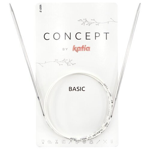 Спицы круговые супергладкие CONCEPT BY KATIA Basic N8, 100 см
