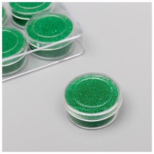 Микробисер стекло 'Хвойно-зелёный' набор 10 гр