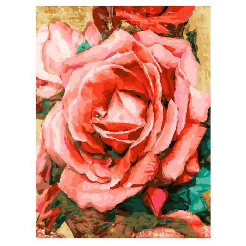 Картина по номерам Белоснежка: Благородная роза (394-AS)