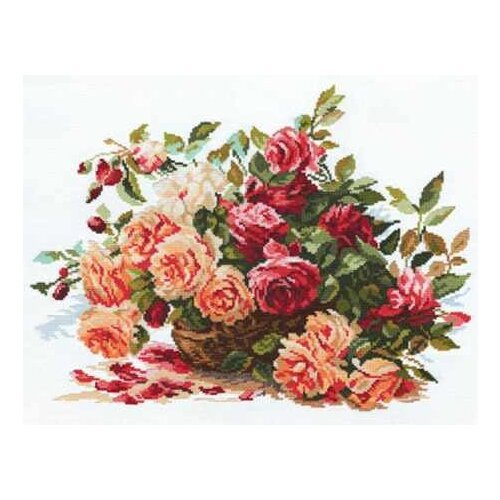 Алиса Набор для вышивания 'Розы', 40 х 30 см (2-06), разноцветный, 40 х 30 см